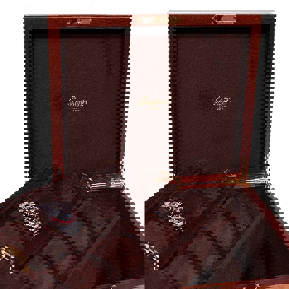 Heritage Sixteen Watch Box - Burr Walnut