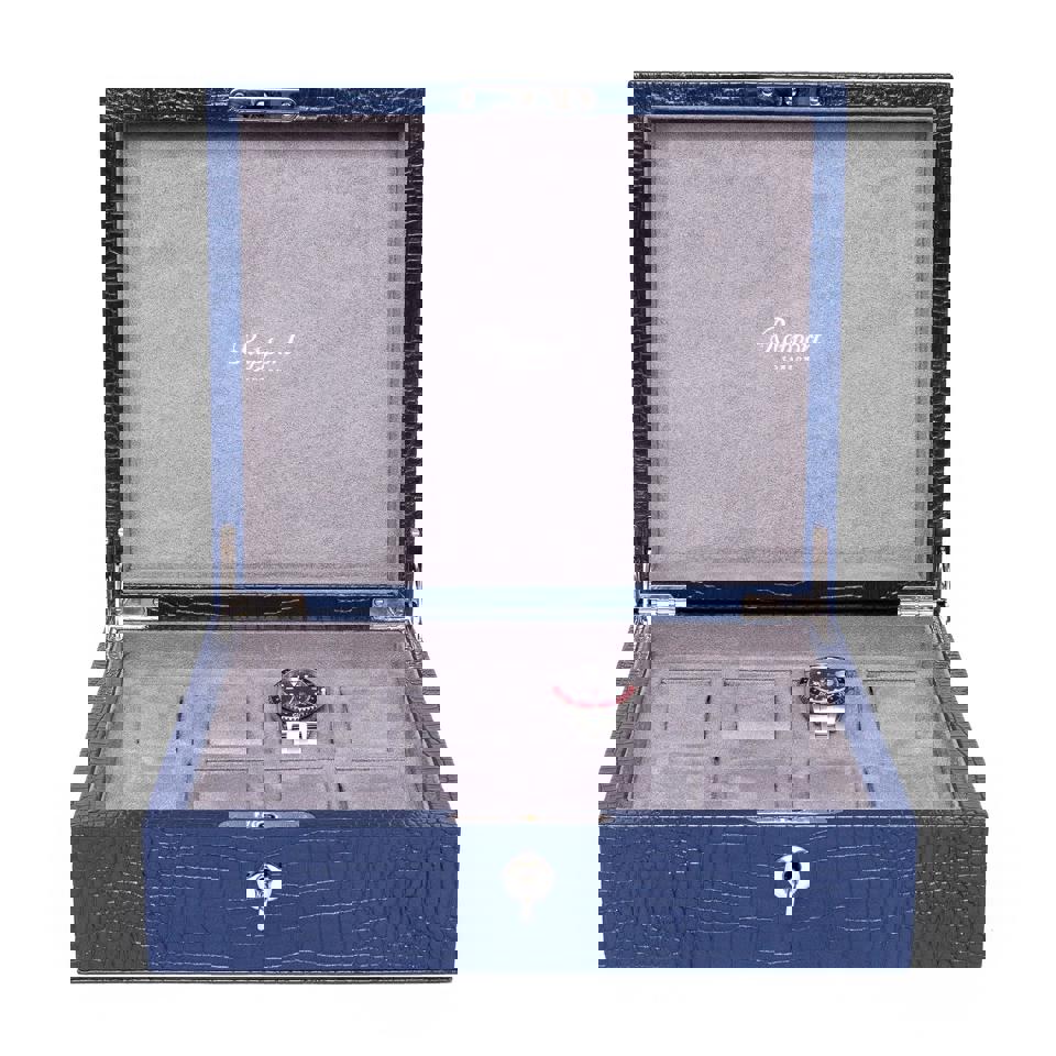 Brompton Eight Watch Box - Blue