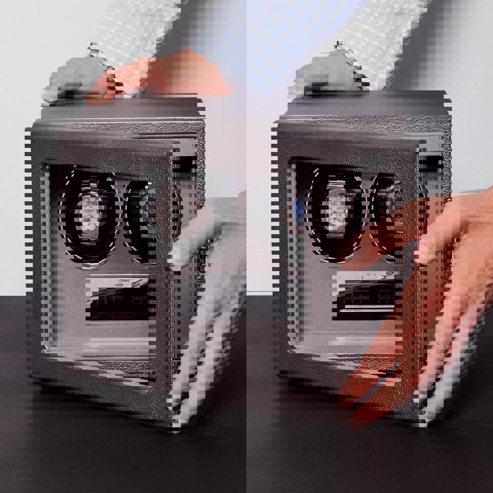 Quantum Duo Watch Winder - Silver