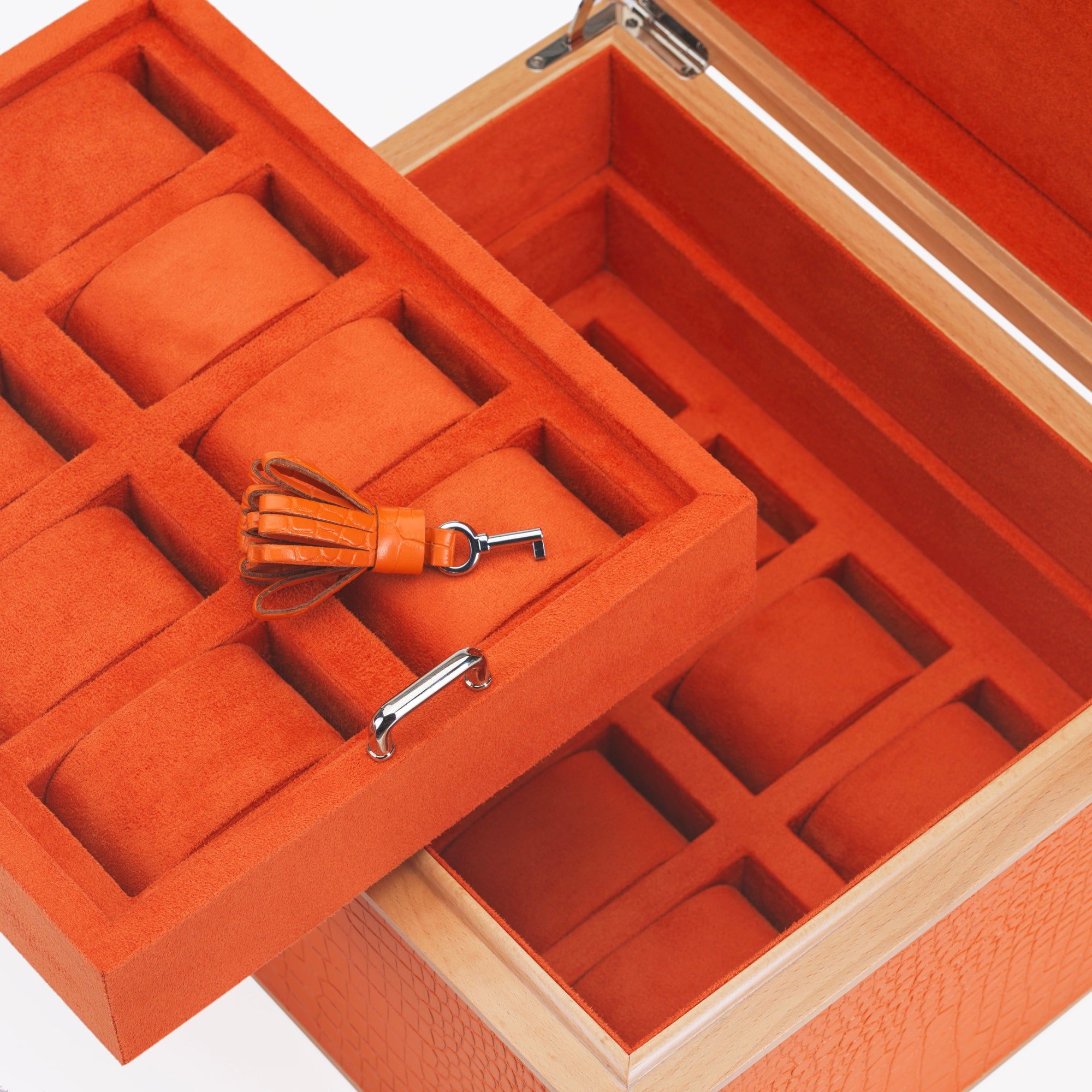 Clarendon Sixteen Watch Box - Orange