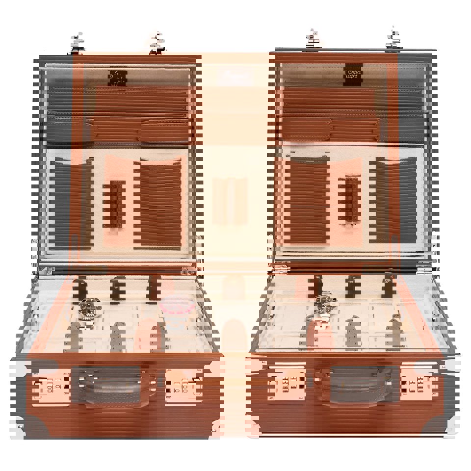 Nova Ten Watch Briefcase - Tan