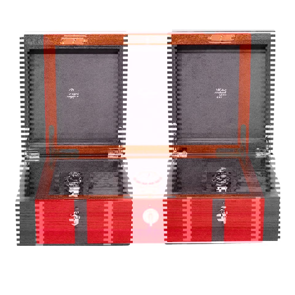 Carnaby Watch and Jewellery Box - Red