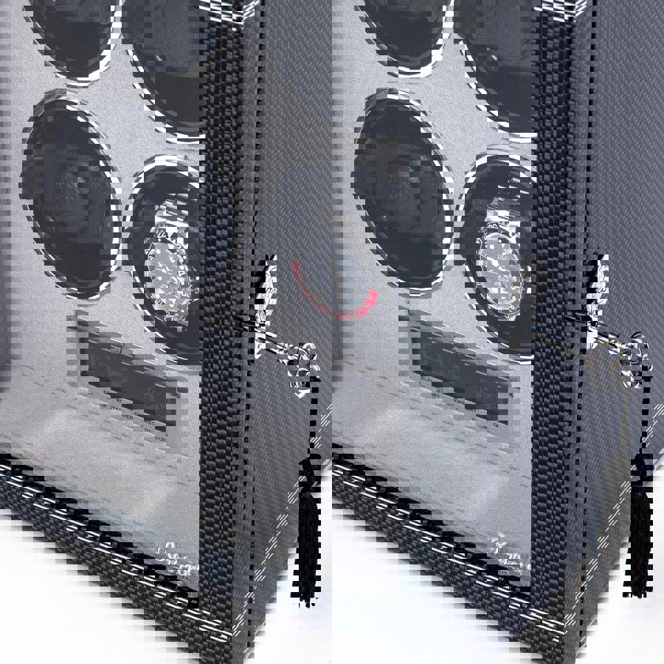 Formula Quad Watch Winder - Carbon Fibre