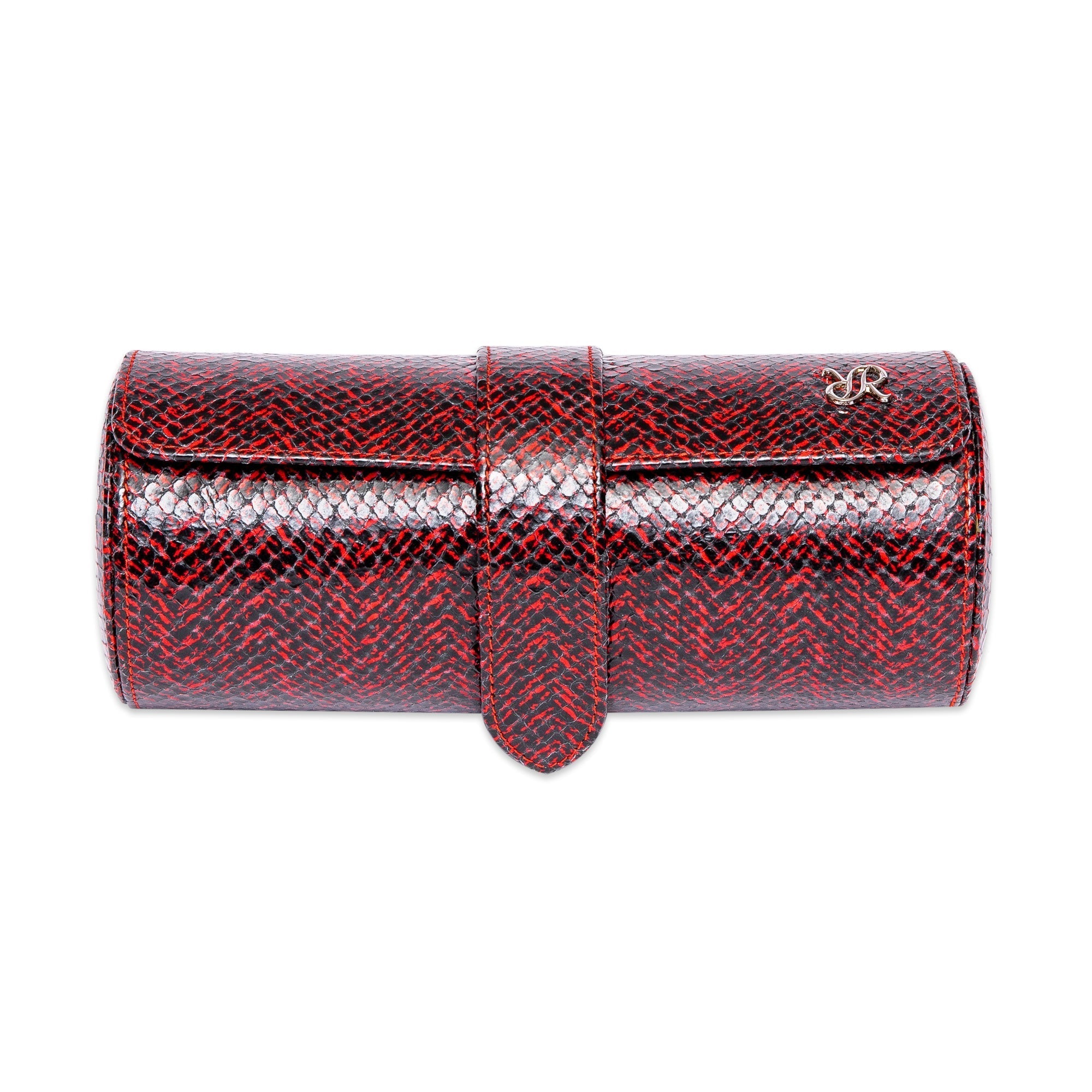 Marlow Three Watch Roll - Red