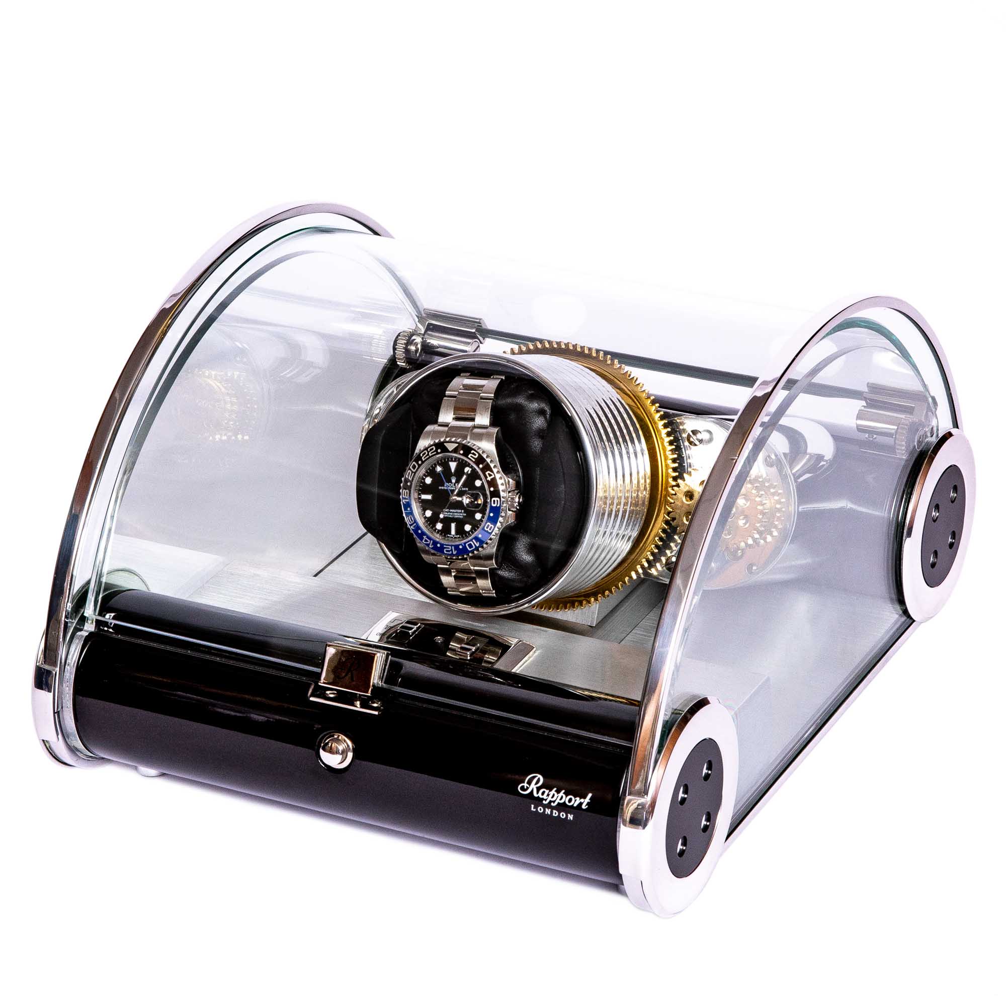 Rapport-Watch Winder-Time Arc Mono Watch Winder-Glass