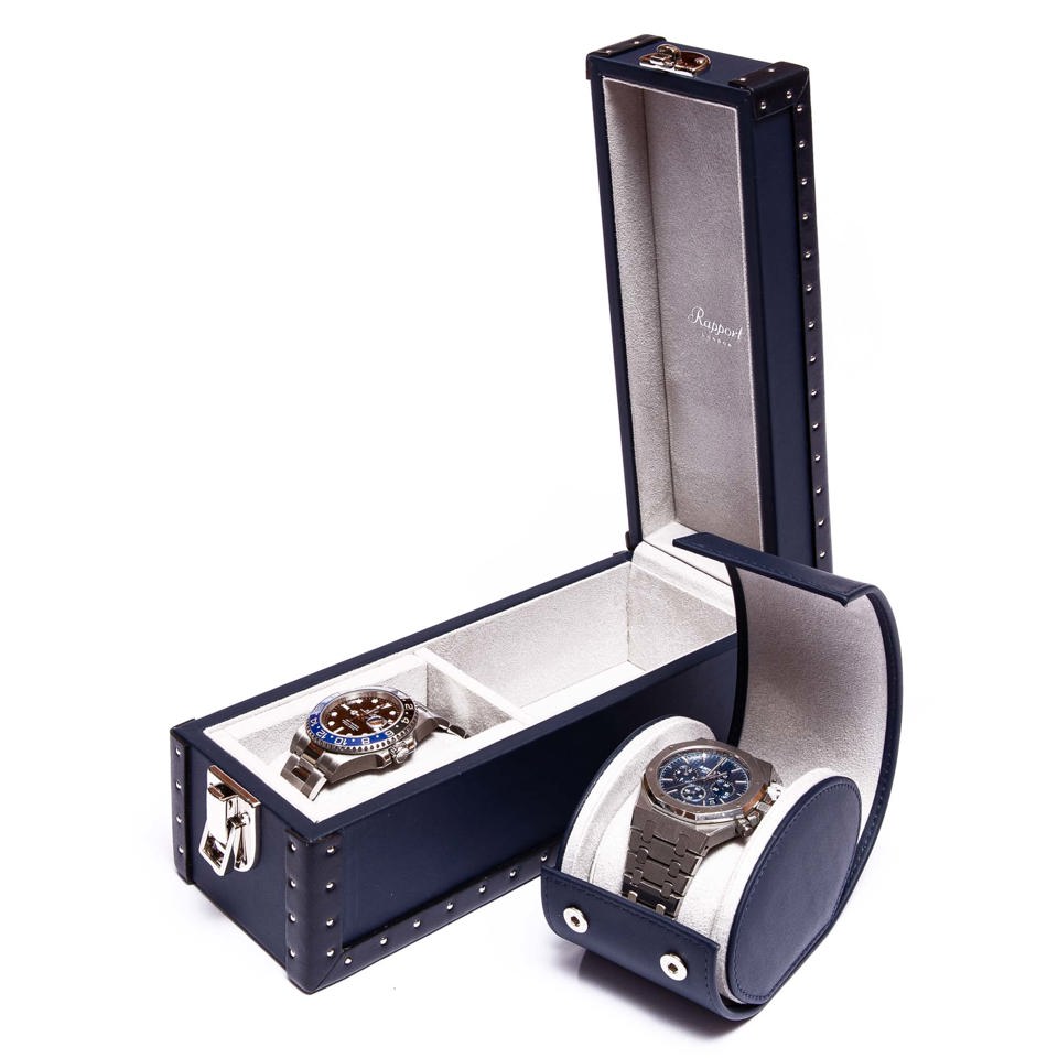 Kensington Two Watch Box - Blue