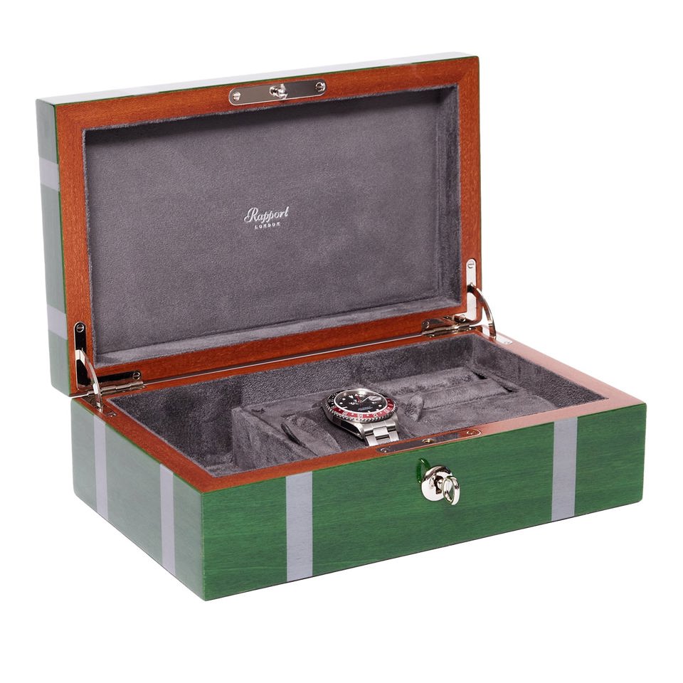 Carnaby Watch and Jewellery Box - Green