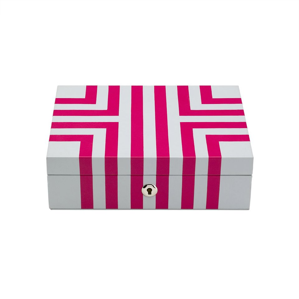 Maze Jewellery Box - Grey/Pink