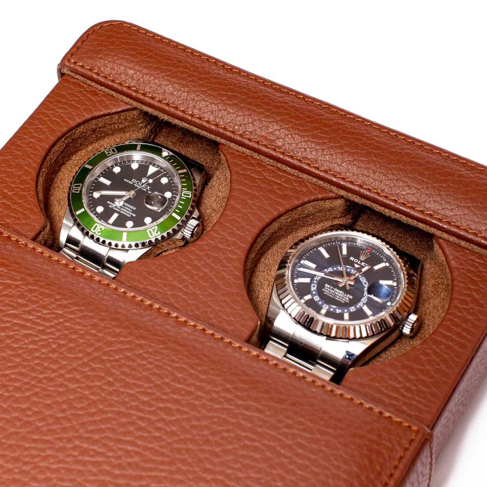 Berkeley Double Watch Slipcase -Tan