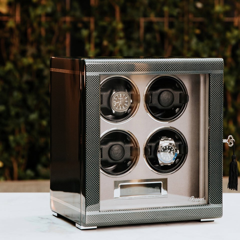 Formula Quad Watch Winder - Carbon Fibre