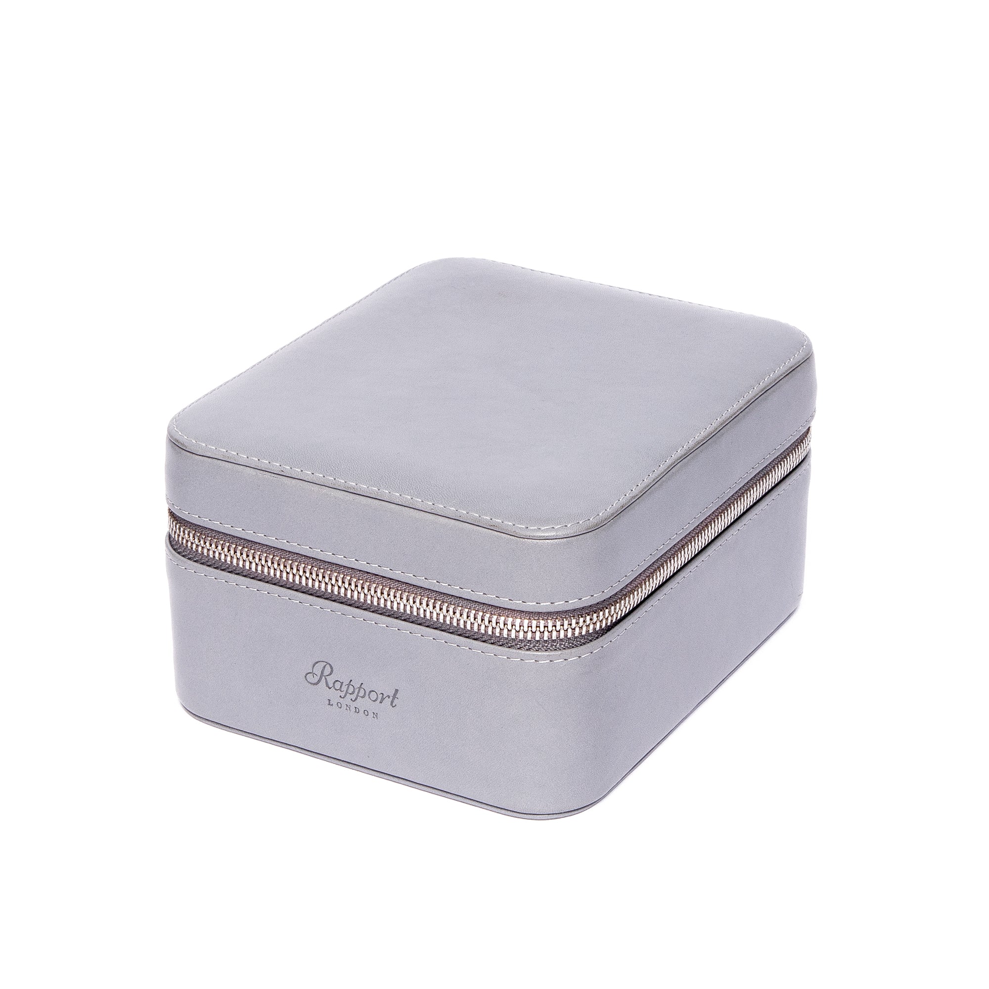 Hyde Park Two Watch Zip Case - Grey