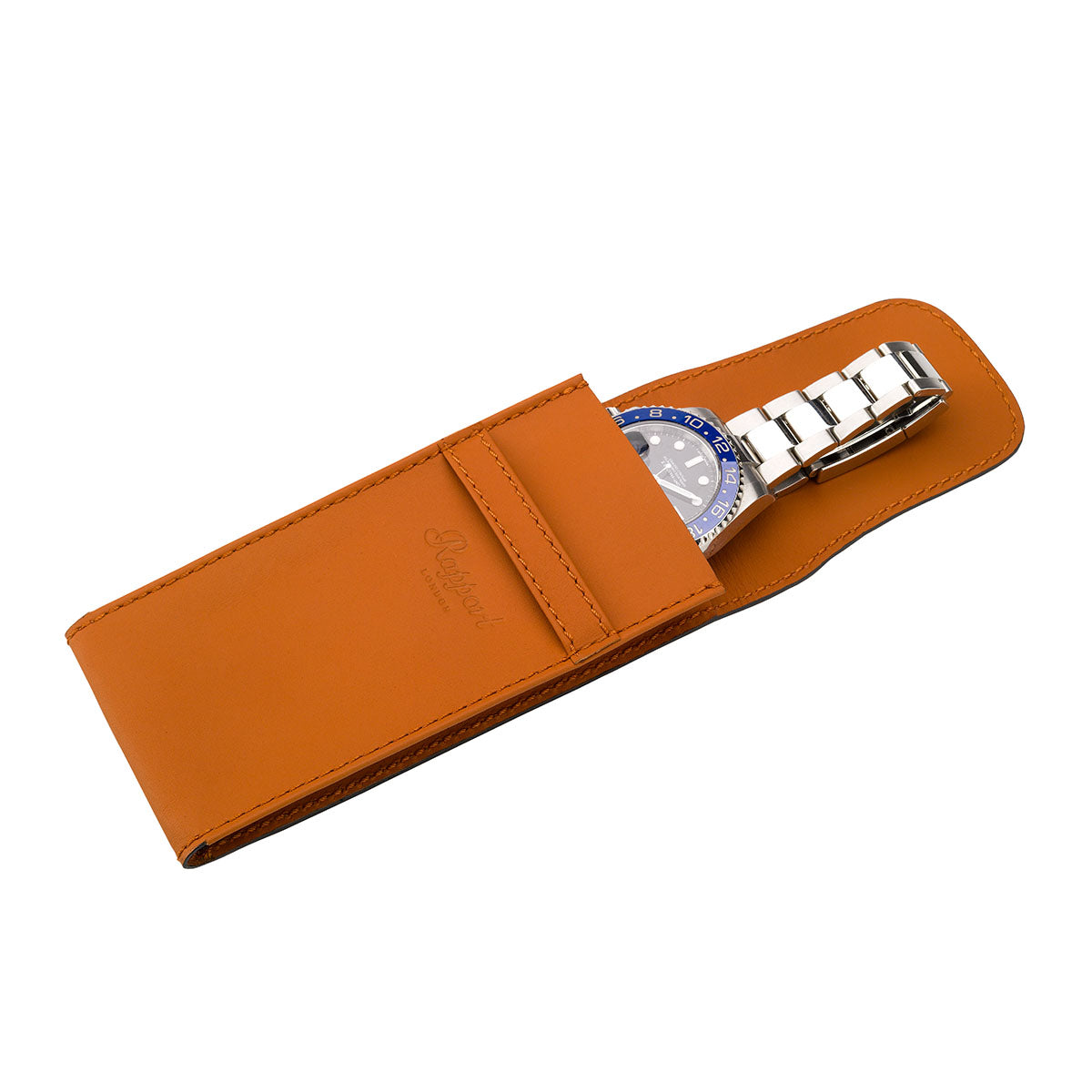 Hyde Park Leather Watch Pouch - Tan