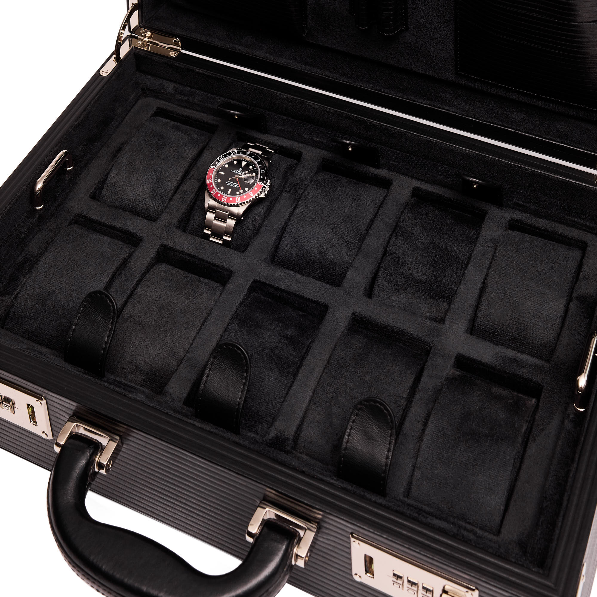 Nova Ten Watch Briefcase - Black