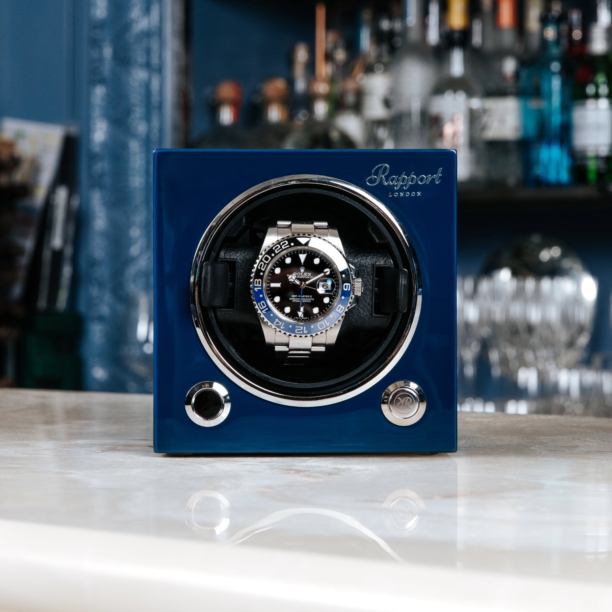 Evo Single Watch Winder - Admiral Blue