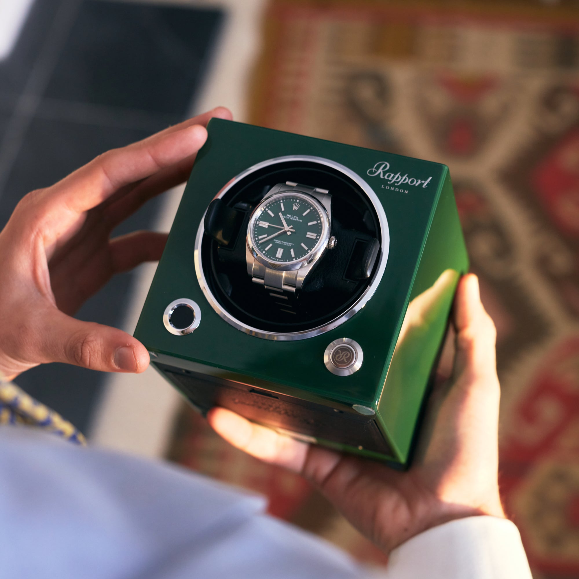 Evo Single Watch Winder - Racing Green