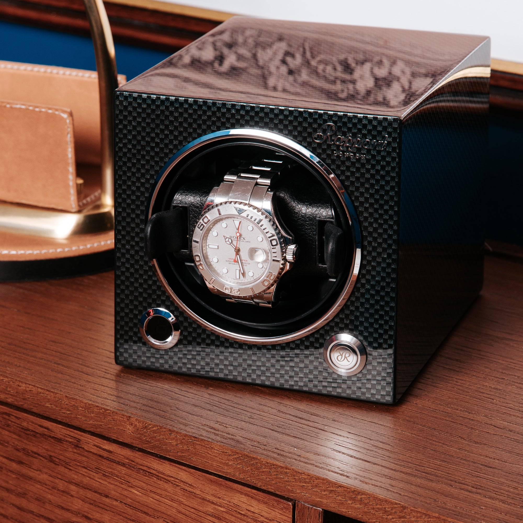 Evo Single Watch Winder - Carbon Fibre