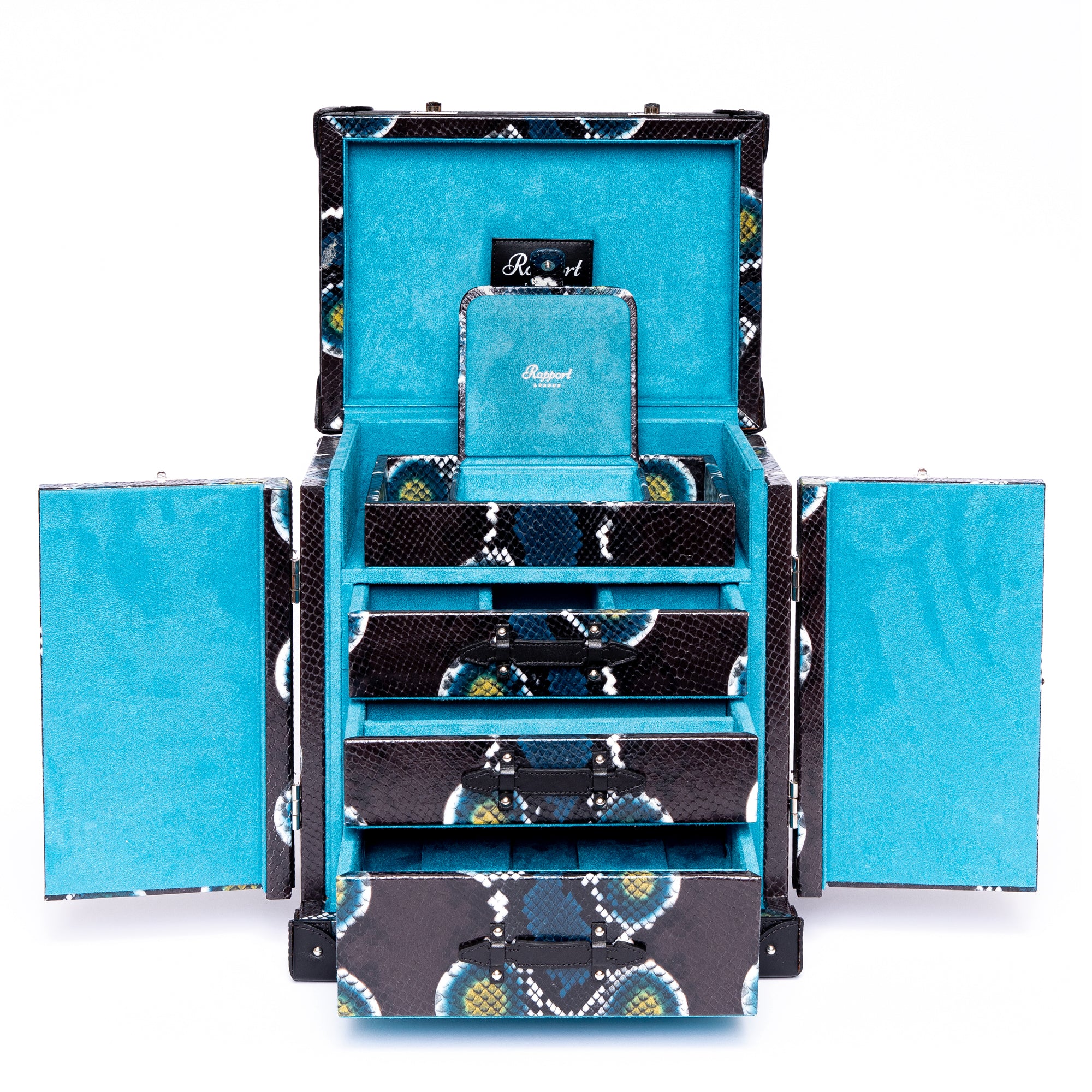 Amour Deluxe Jewellery Trunk - Blue