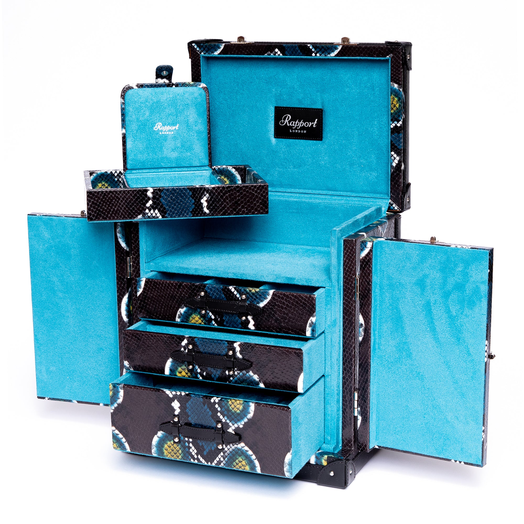 Amour Deluxe Jewellery Trunk - Blue