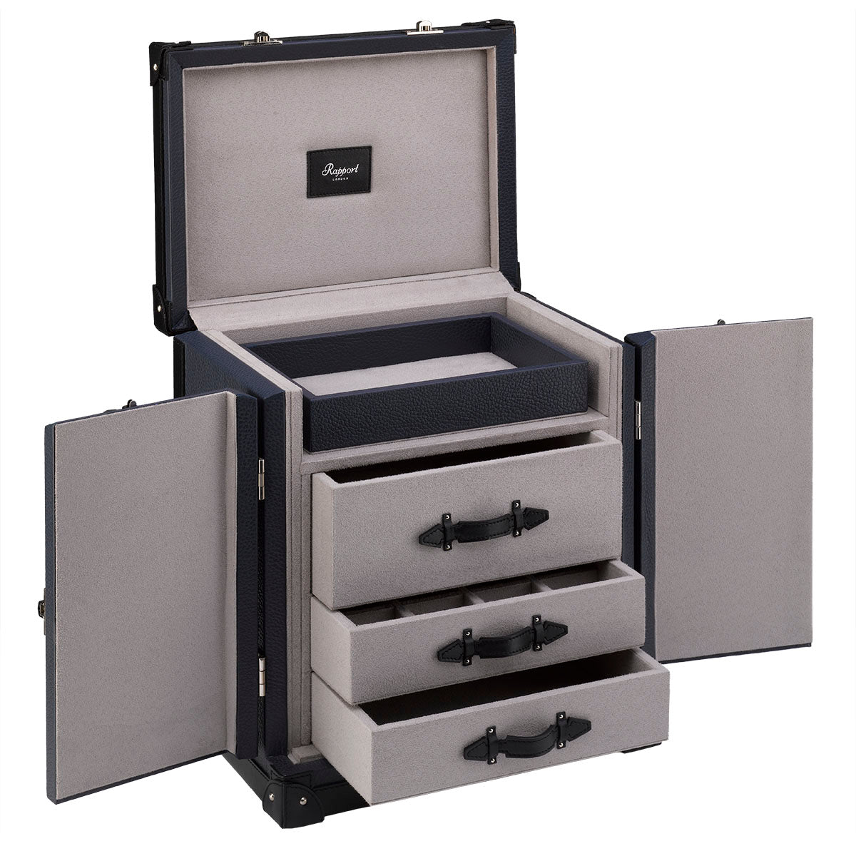 Deluxe Jewellery Trunk - Navy