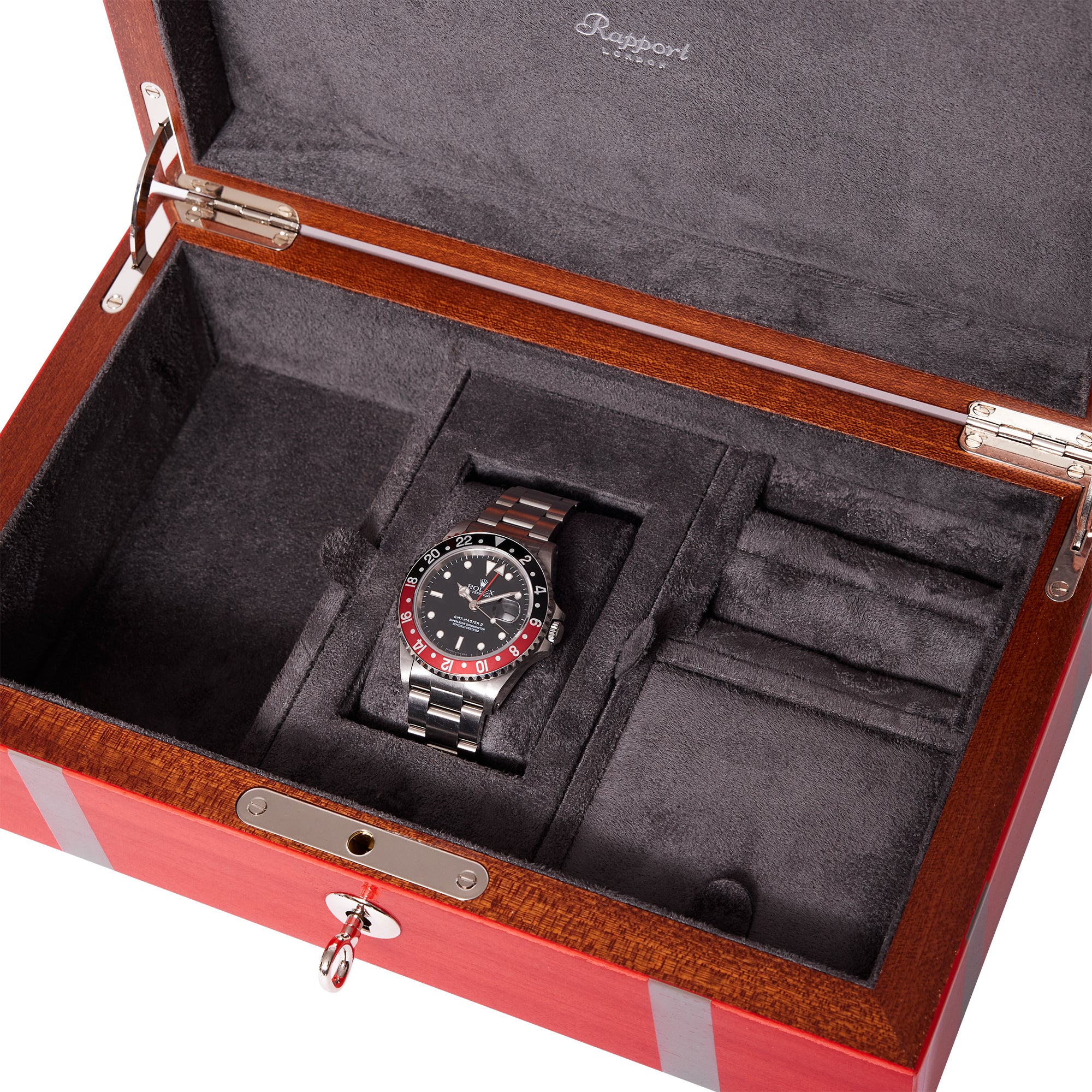 Carnaby Watch and Jewellery Box - Red