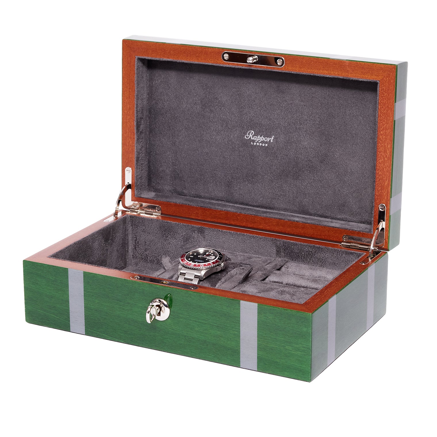 Carnaby Watch and Jewellery Box - Green