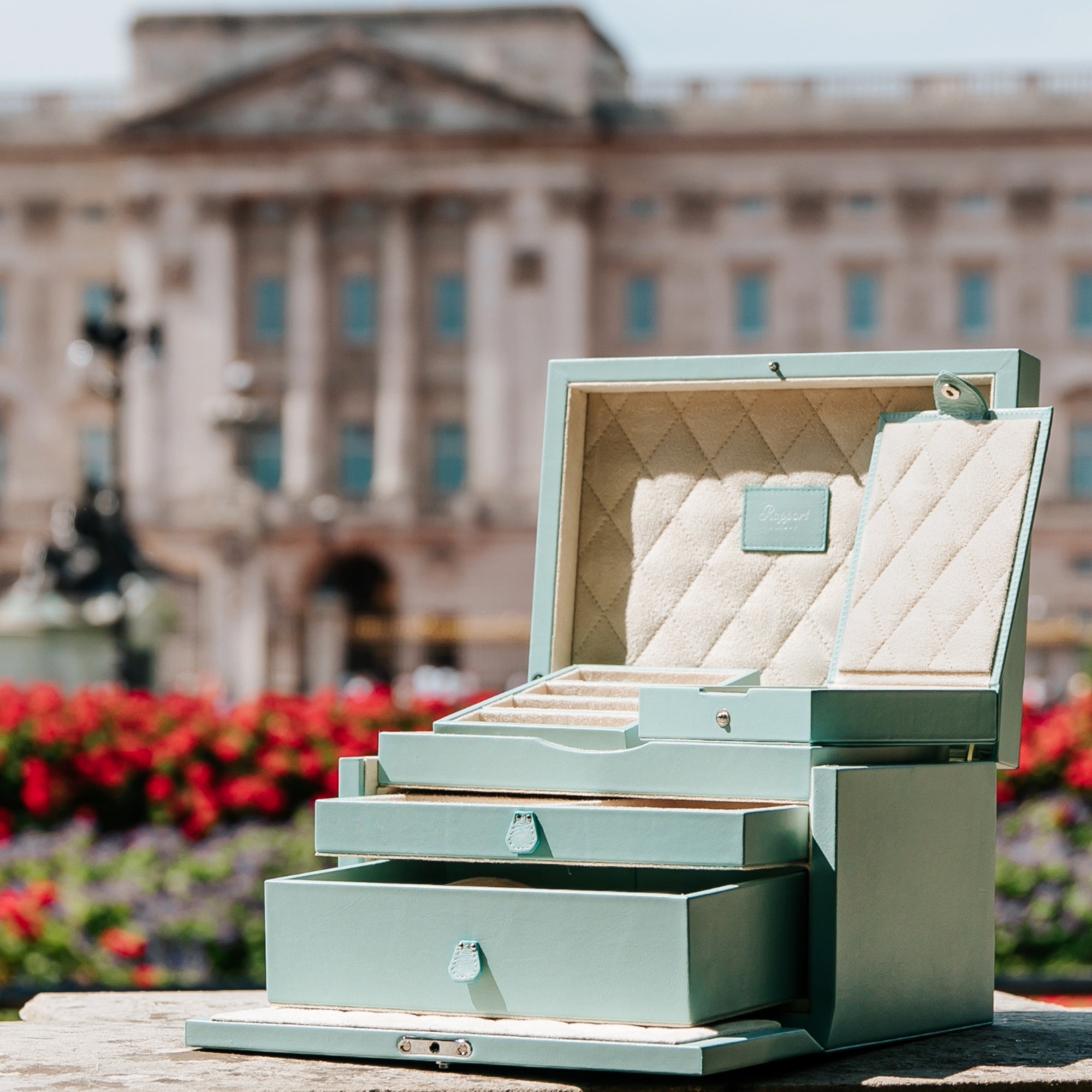 Aura Large Jewellery Box - Turquoise