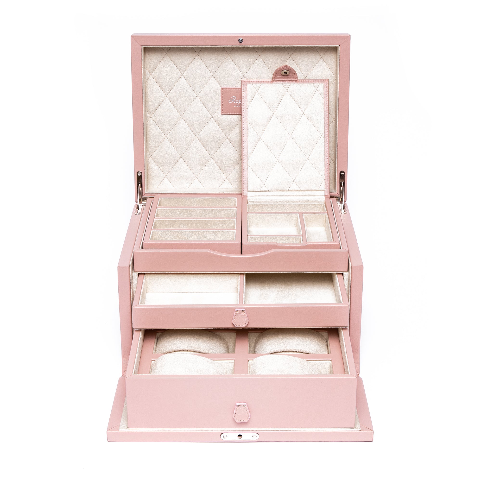 Aura Large Jewellery Box - Pink