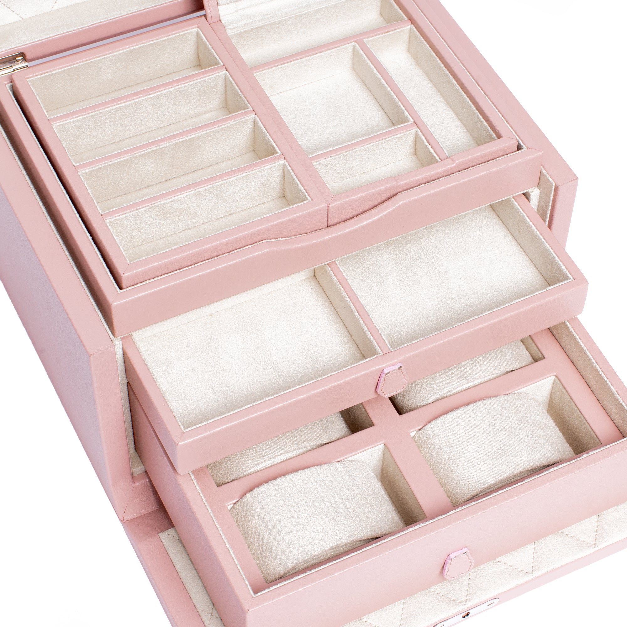 Aura Large Jewellery Box - Pink