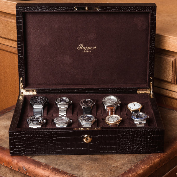 Watch Boxes & Cases Premium 2, 4, 5, 8 & 10 Piece Watch Boxes & Roll Cases