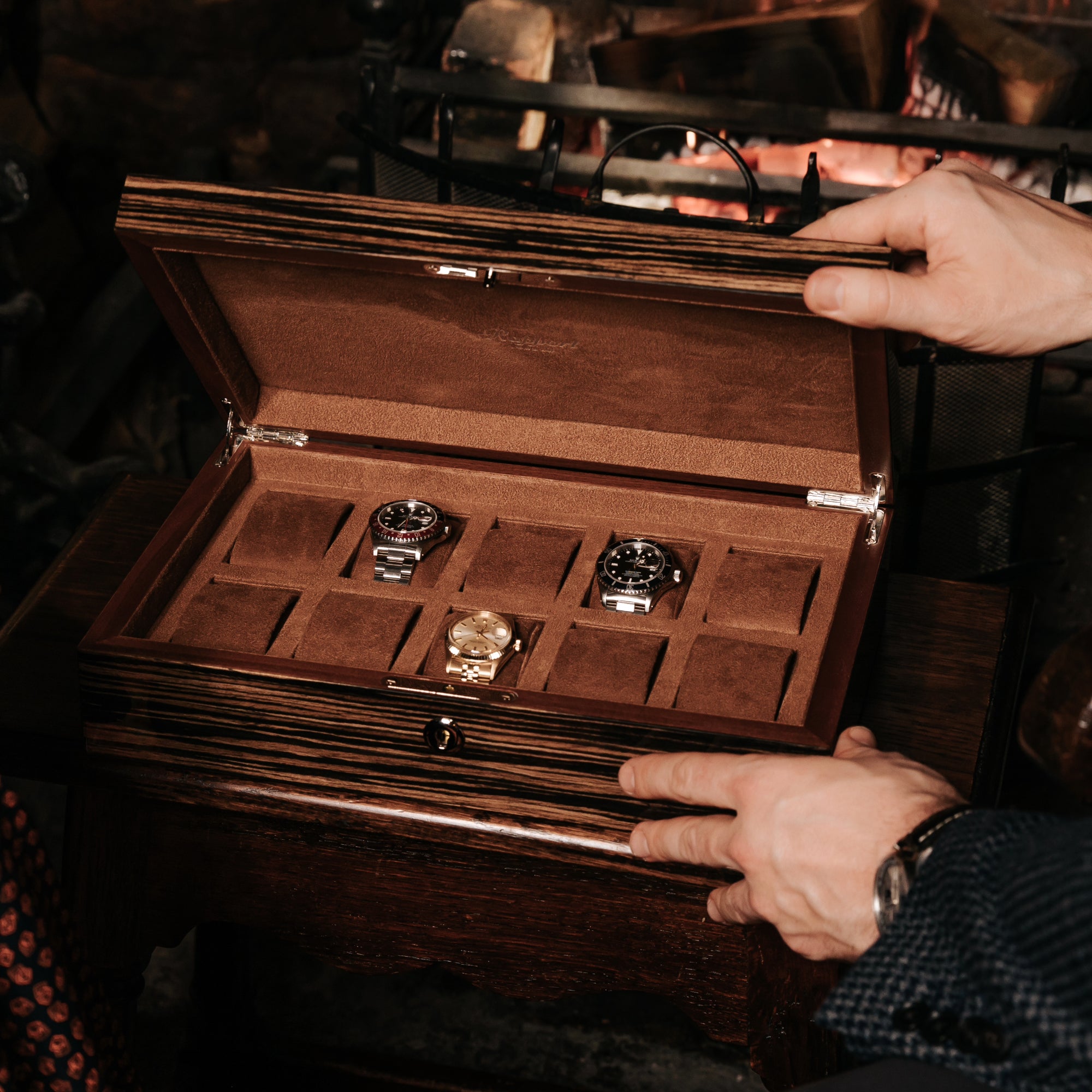 Heritage Ten Watch Box -  Macassar