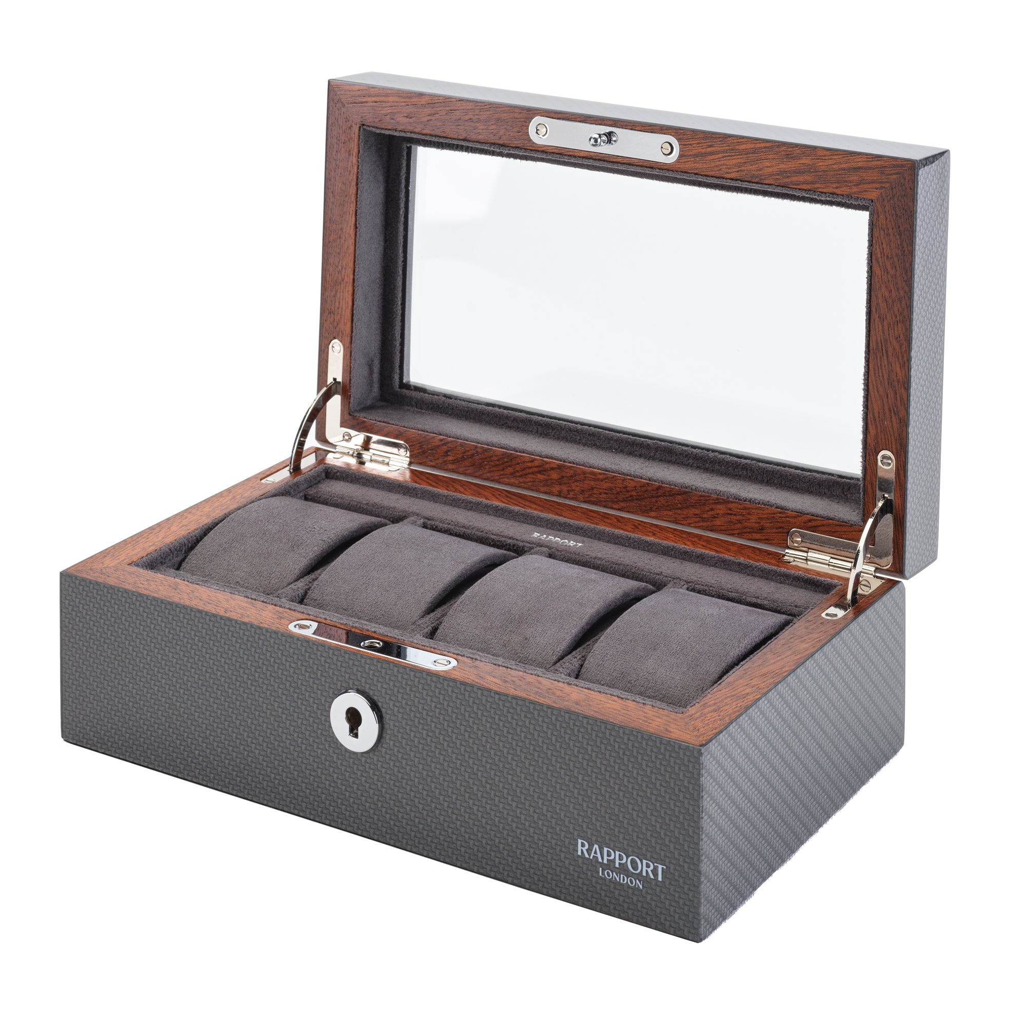 Optic Four Watch Box - Carbon Fibre