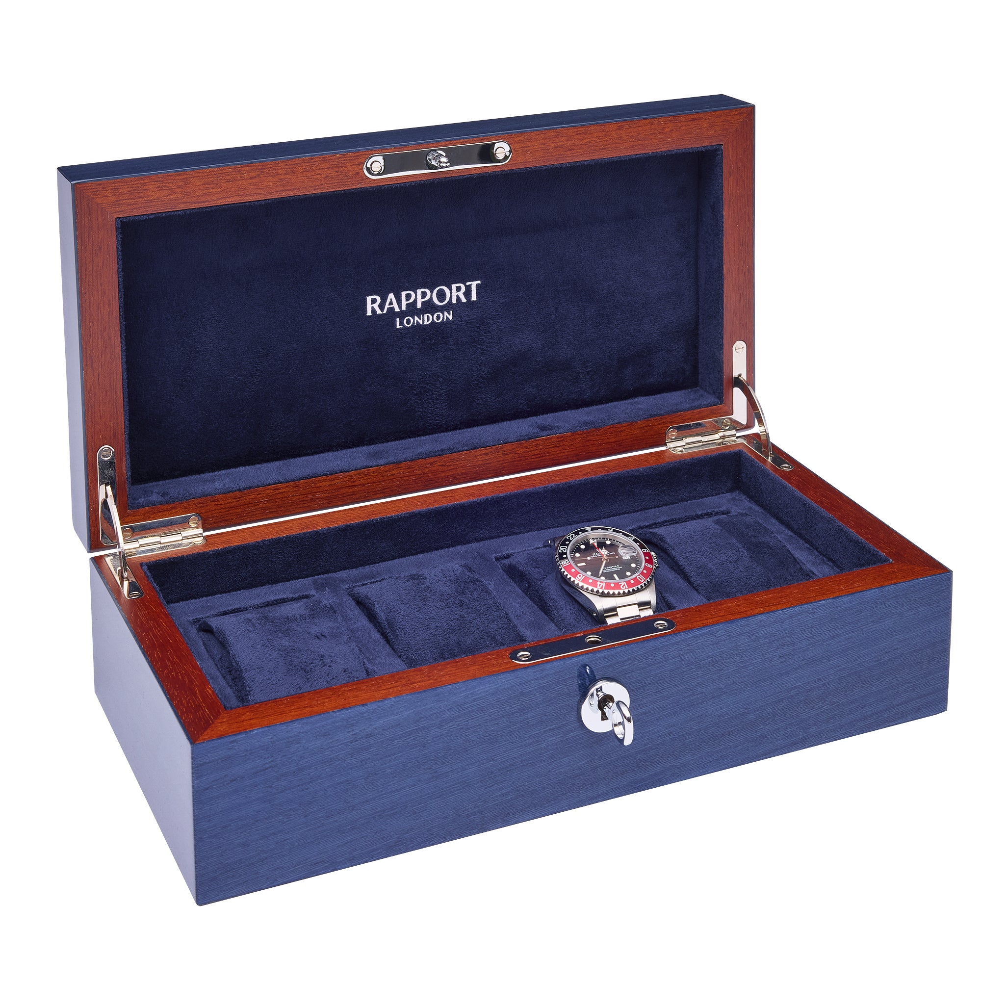 Heritage Chroma Four Watch Box - Navy