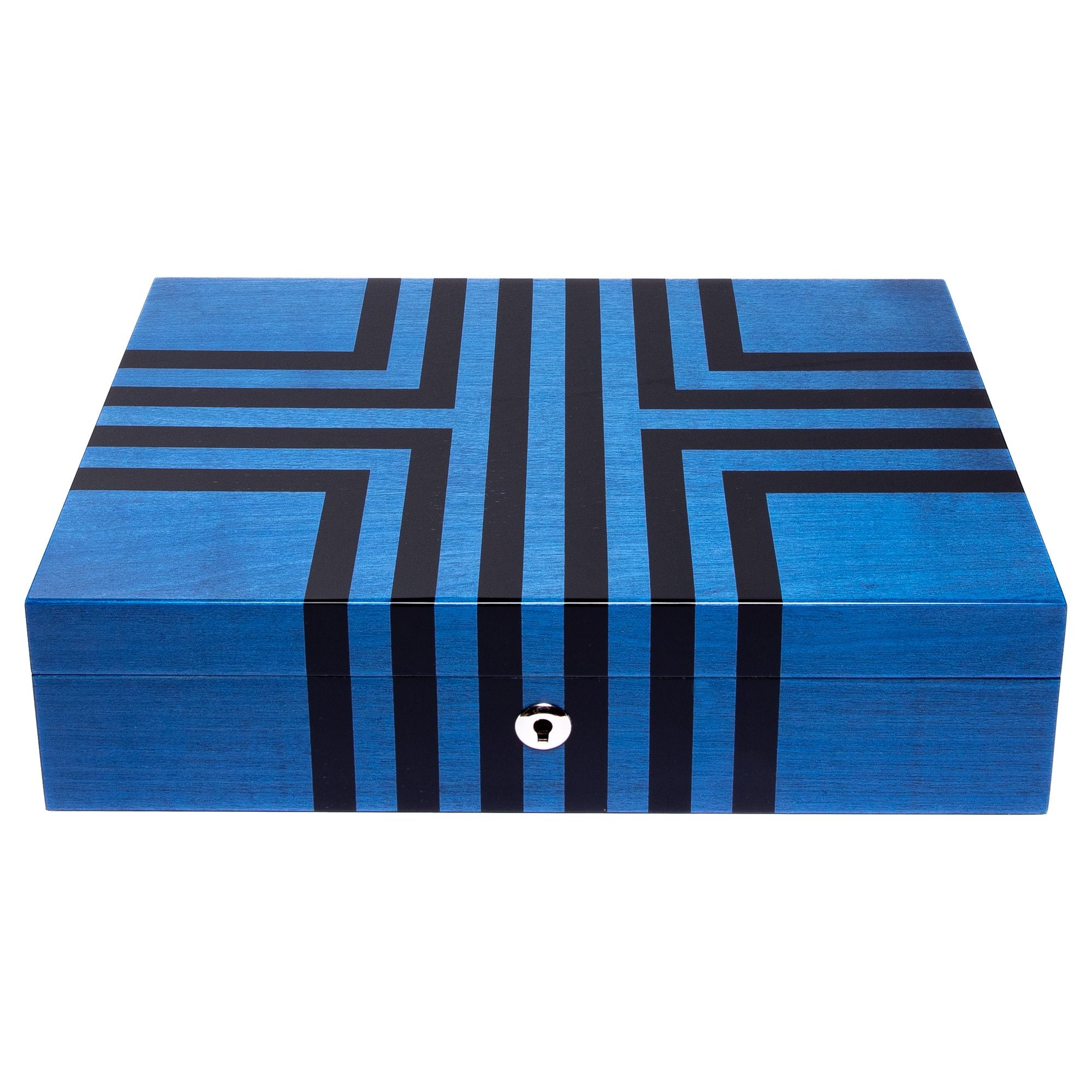 Labyrinth Ten Watch Box - Blue