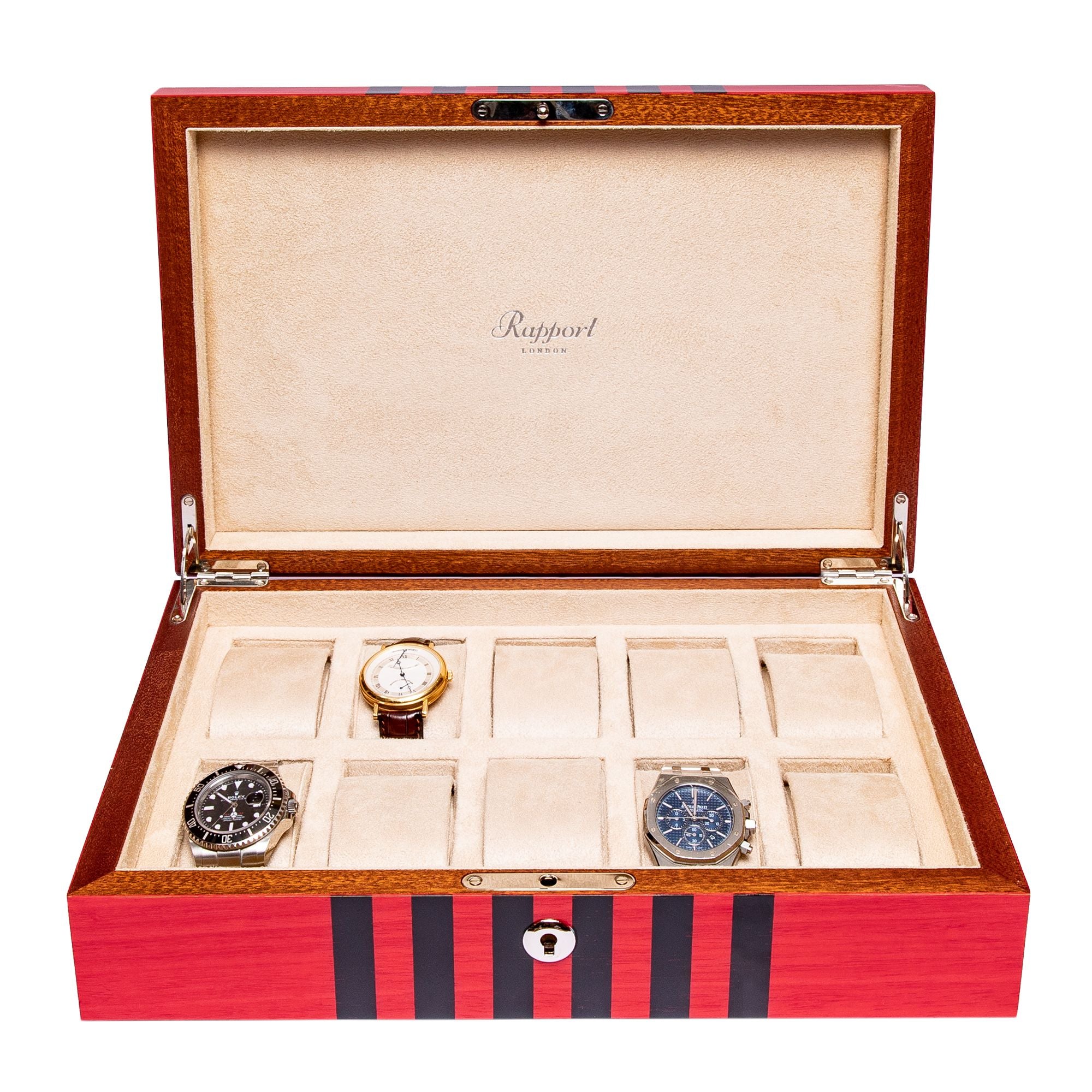 Sample Labyrinth Ten Watch Box - Red
