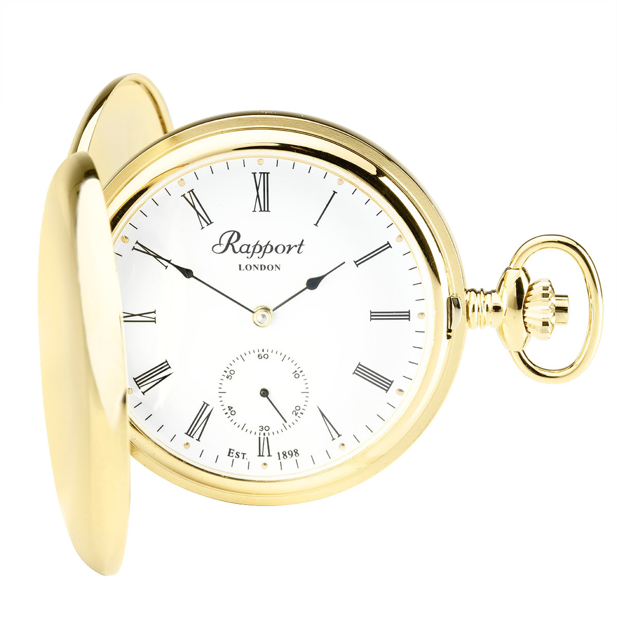 Sample Mechanical Double Hunter Pocket Watch - Gold