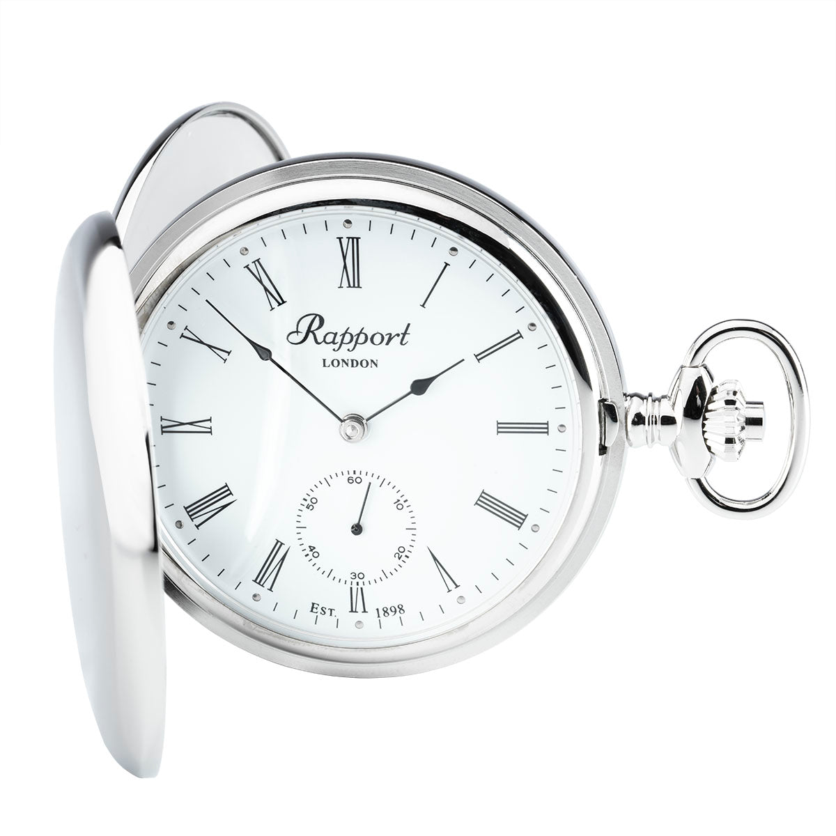 Sample Mechanical Double Hunter Pocket Watch - Silver