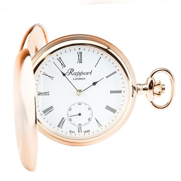 Sample Mechanical Double Hunter Pocket Watch - Rose Gold