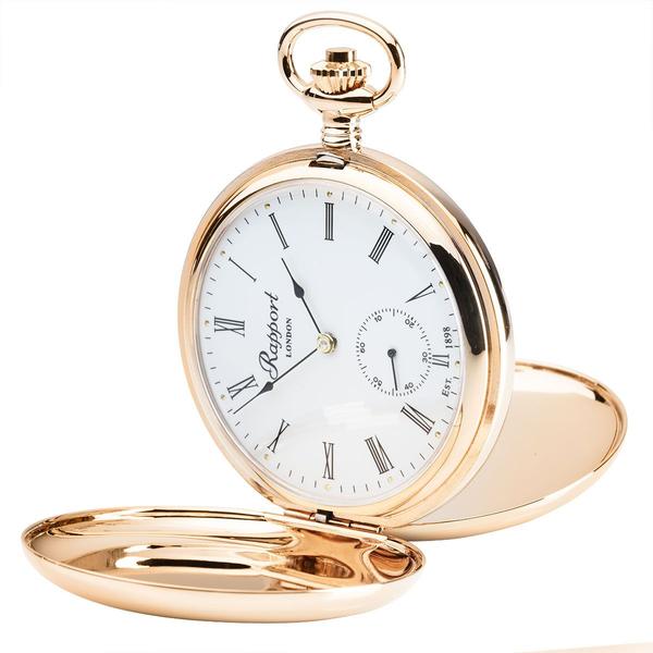 Sample Mechanical Double Hunter Pocket Watch - Rose Gold