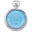 Mechanical Open Face Pocket Watch - Ice Blue