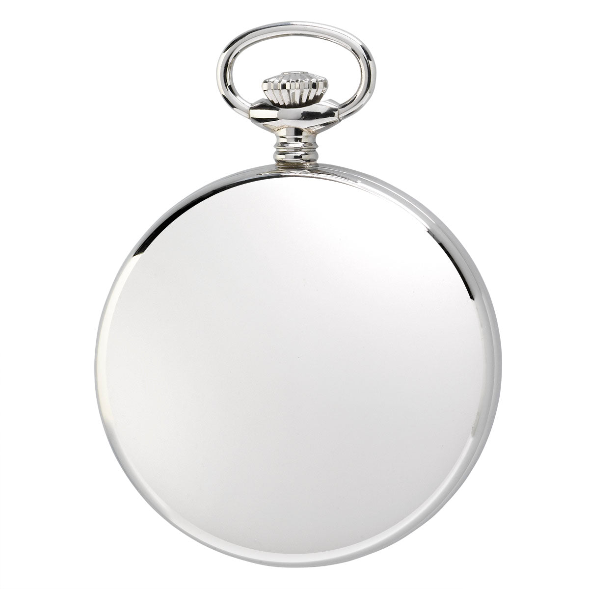 Sample Mechanical Open Face Pocket Watch - Silver
