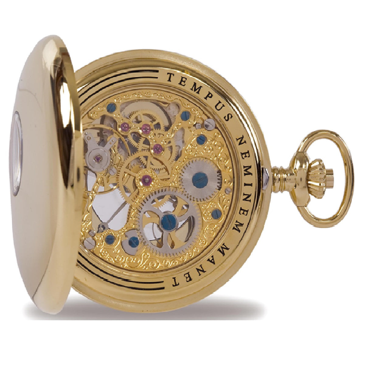 Mechanical Half Hunter Pocket Watch 53mm - Gold