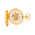 Mechanical Half Hunter Pocket Watch - Gold