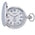 Quartz Full Hunter Pocket Watch - Silver