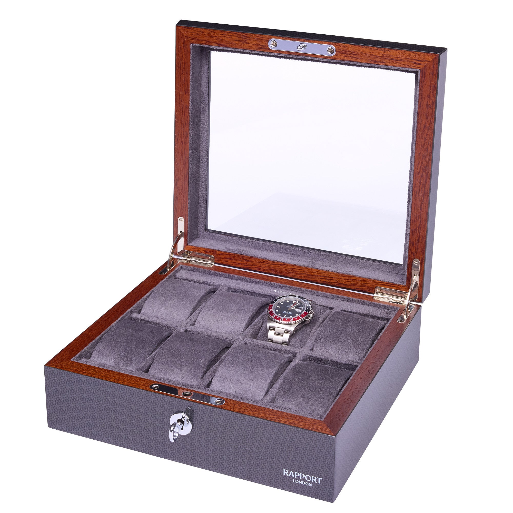 Optic Eight Watch Box - Carbon Fibre