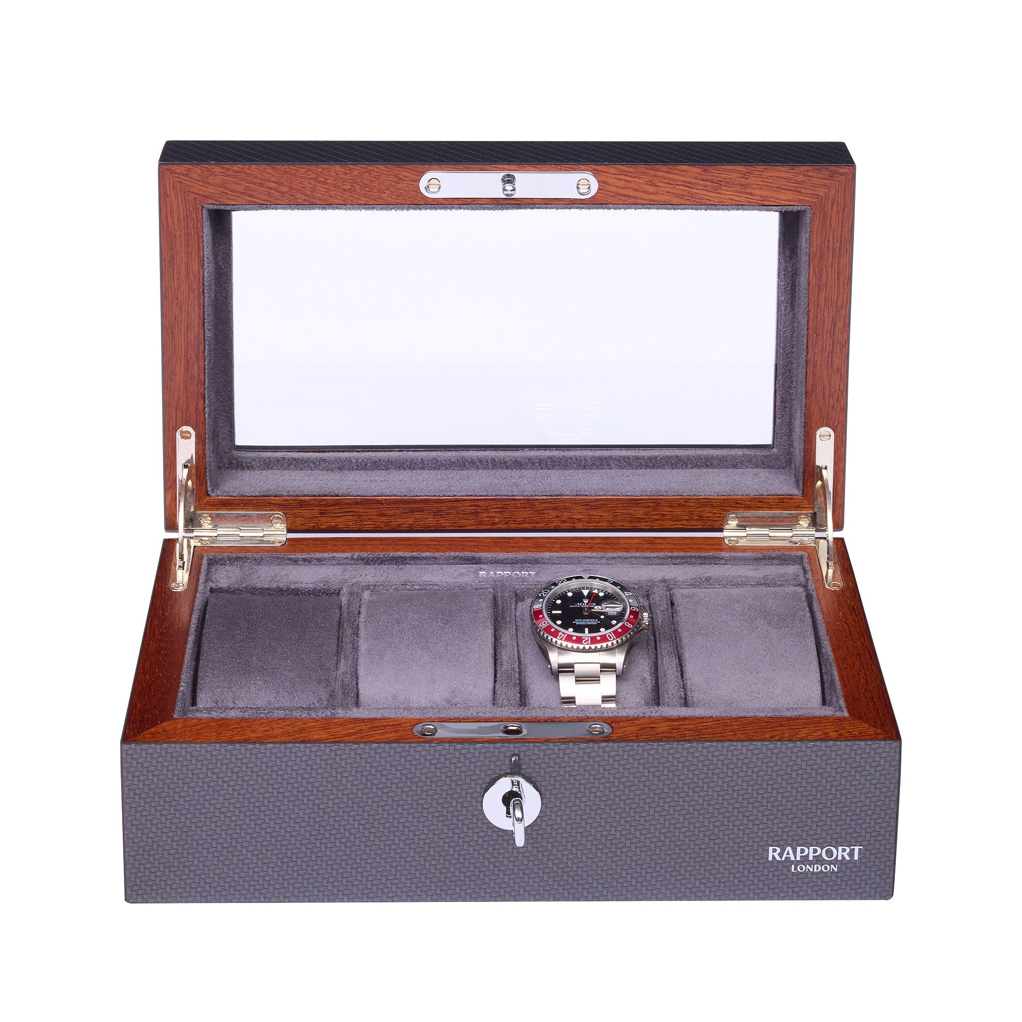 Optic Four Watch Box - Carbon Fibre