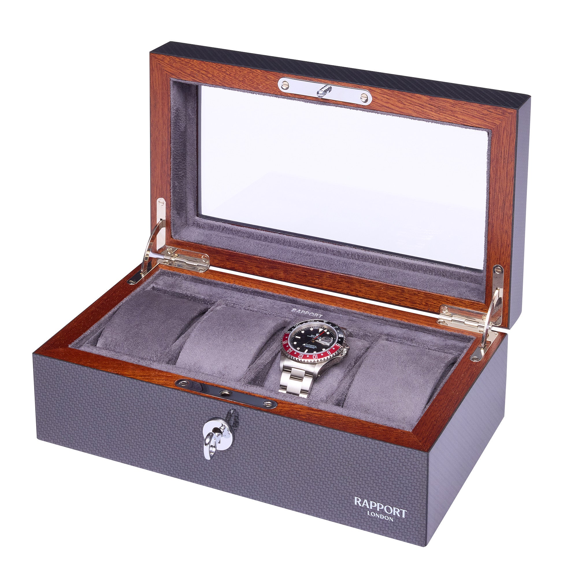 Optic Four Watch Box - Carbon Fibre