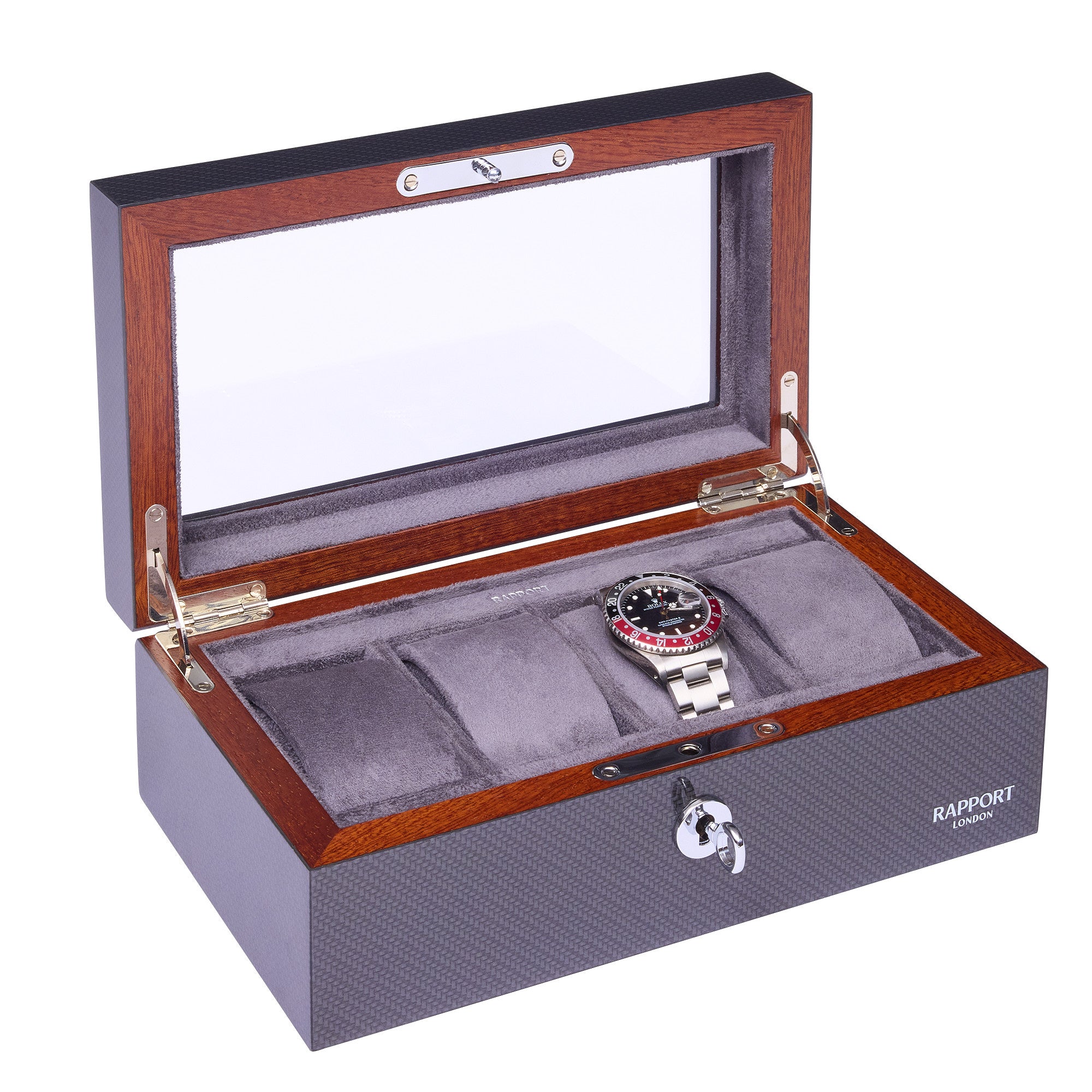 Optic Four Watch Box - Carbon Fibre