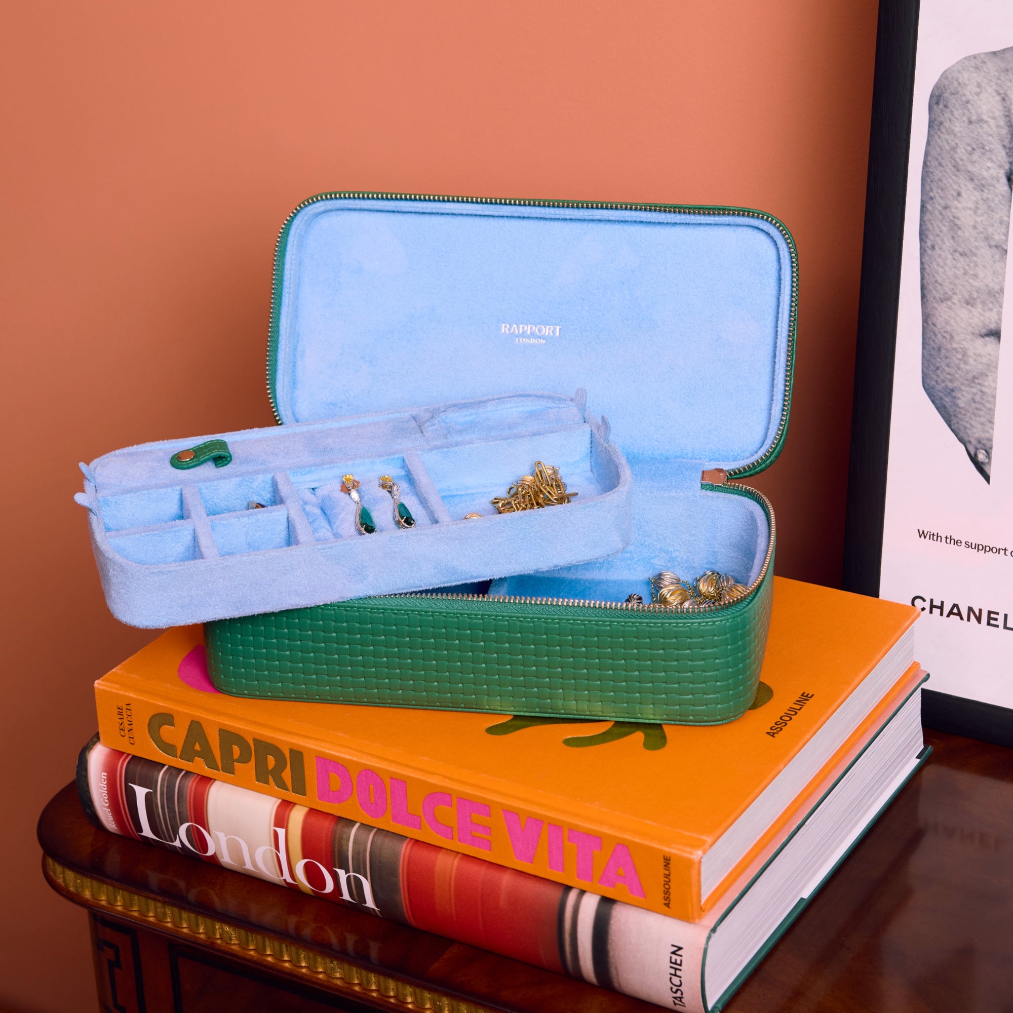 Charlotte Jewellery Case - Green