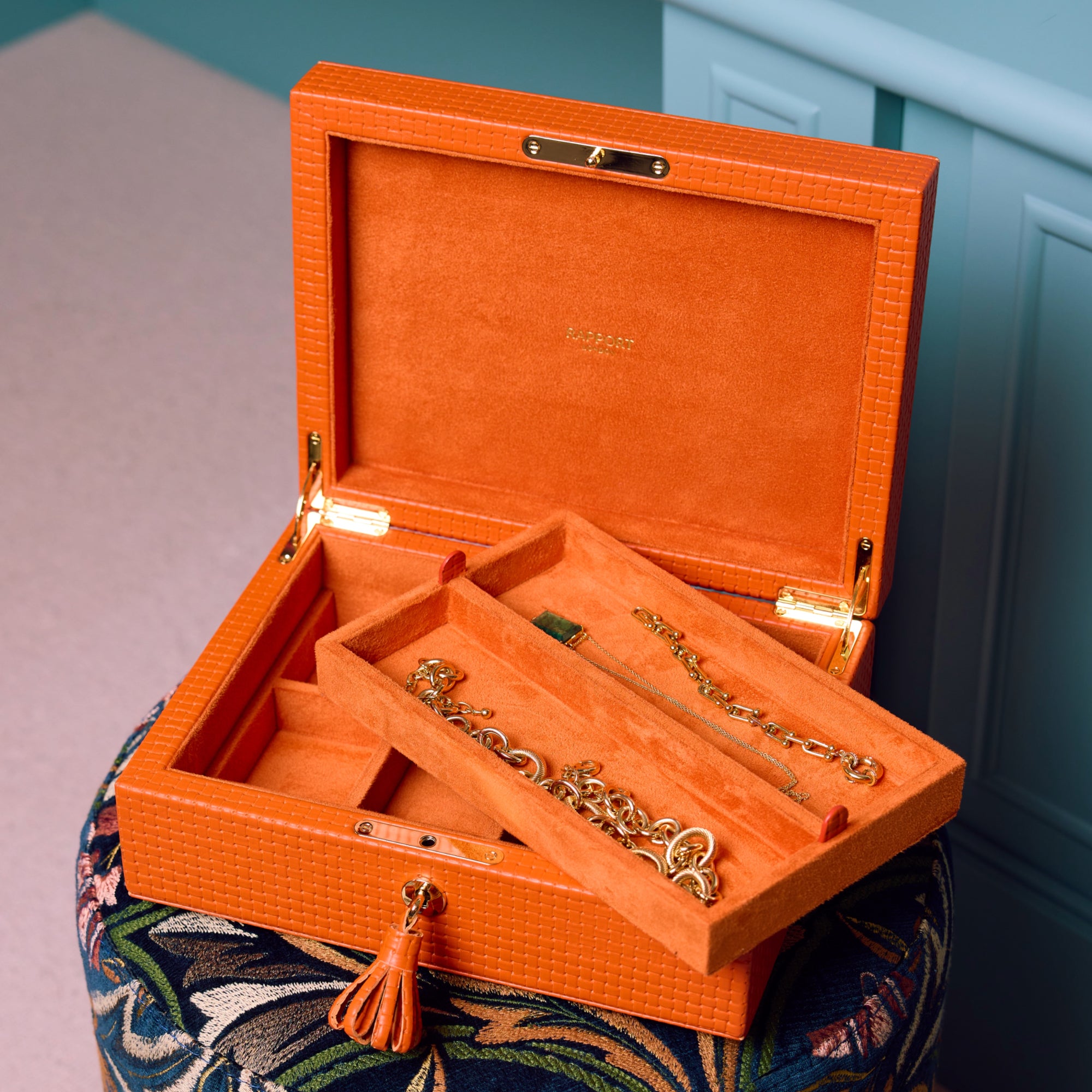 Charlotte Jewellery Box - Orange