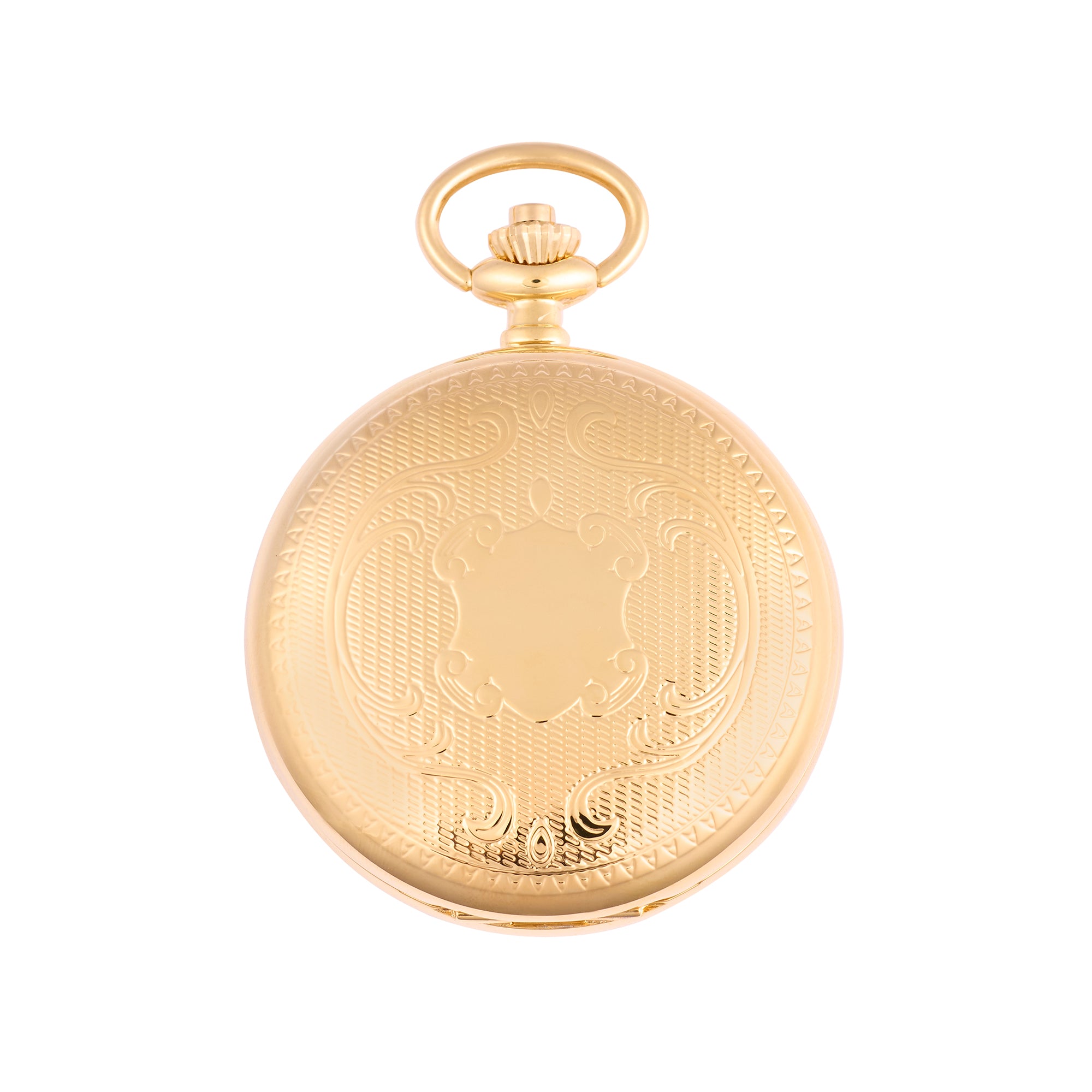 Mechanical Full Hunter Pocket Watch - Gold